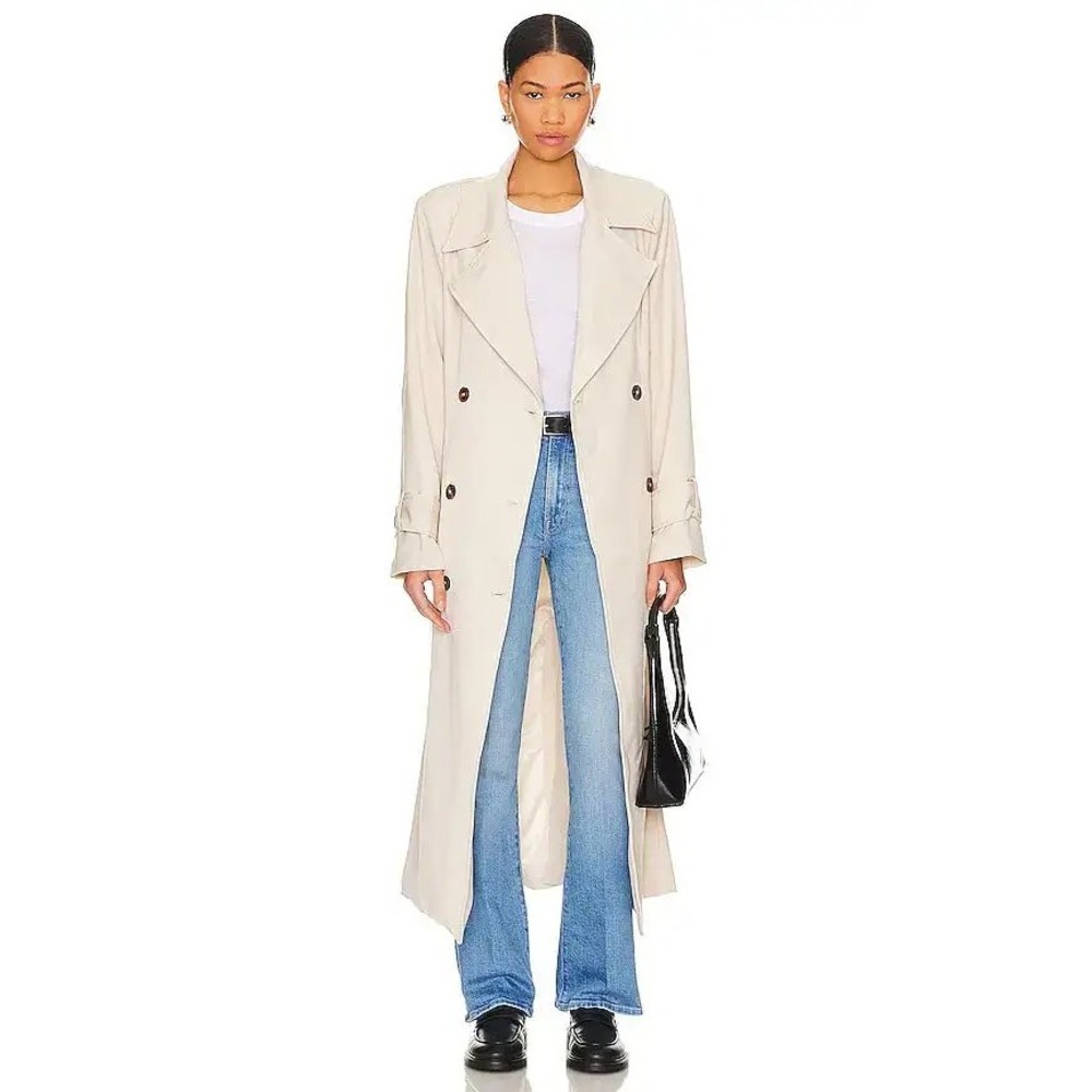 NWT SNDYS Myka Trench Coat in Bone Size‎ Large